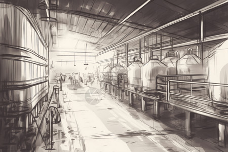 牛奶工厂背景图片
