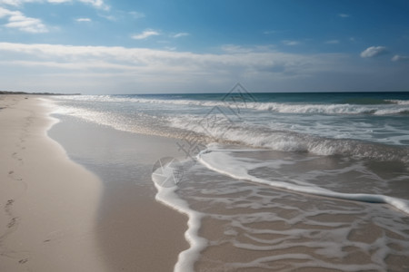平静的沙滩图片