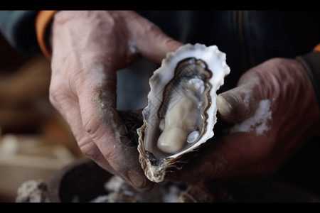 人工牡蛎养殖高清图片
