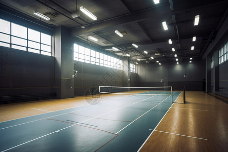 室内网球场现代室内羽毛球场设计图片