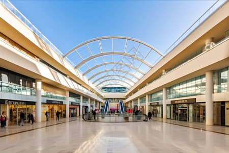 购物中心建筑现代购物中心全景设计图片