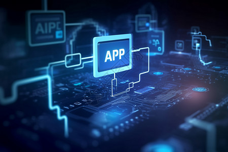Api科技感API应用程序编程接口设计图片
