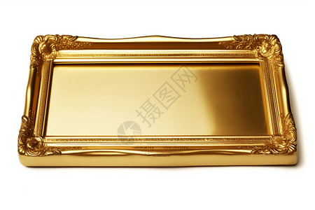 艺术镂金相框黄色金属相框设计图片