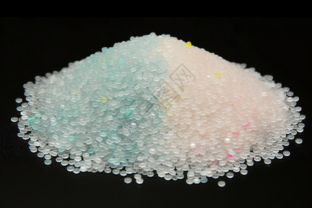 高密度聚乙烯透明聚乙烯颗粒3D概念图设计图片