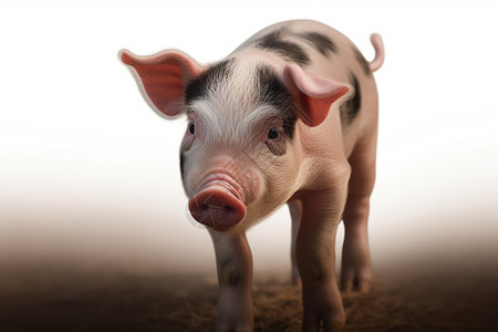 养殖场繁殖的小猪图背景图片