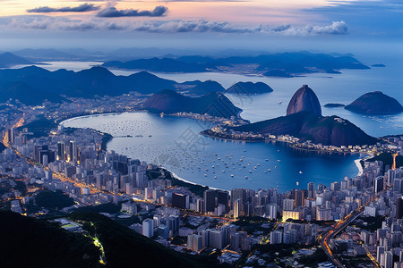在里约热内卢里约热内卢全景图片背景
