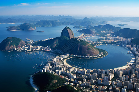 在里约热内卢里约热内卢全景背景