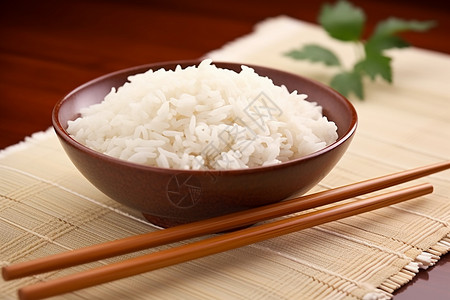 碗和筷子素材垫子上的碗和筷子背景