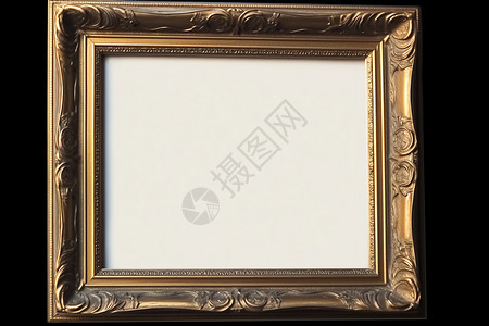 欧式金色相框复古相框展示设计图片