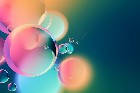 抽象水彩气泡背景图片