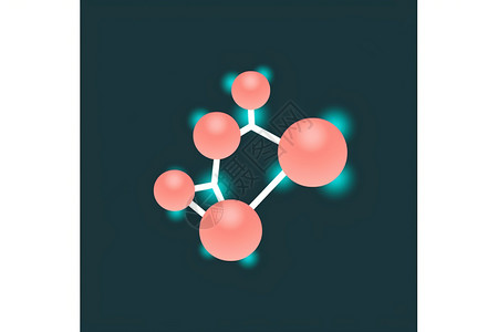 粉色的分子结构图片