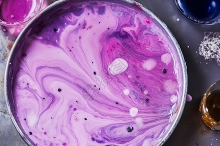 碗水调试紫色油漆设计图片