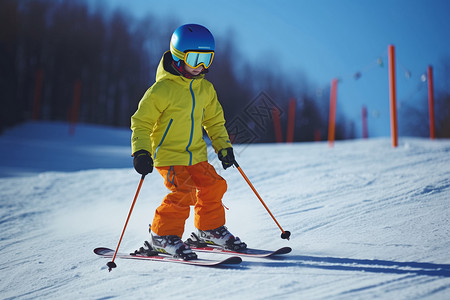 冬季滑雪背景图片