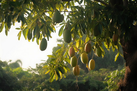 高大挺拔的芒果树图片