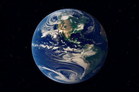蓝色的地球背景图片