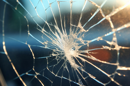 玻璃碎裂素材挡风玻璃破碎背景