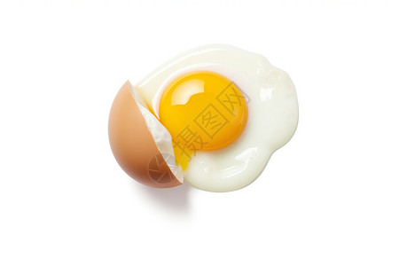 打碎的蛋新鲜美味的鸡蛋背景