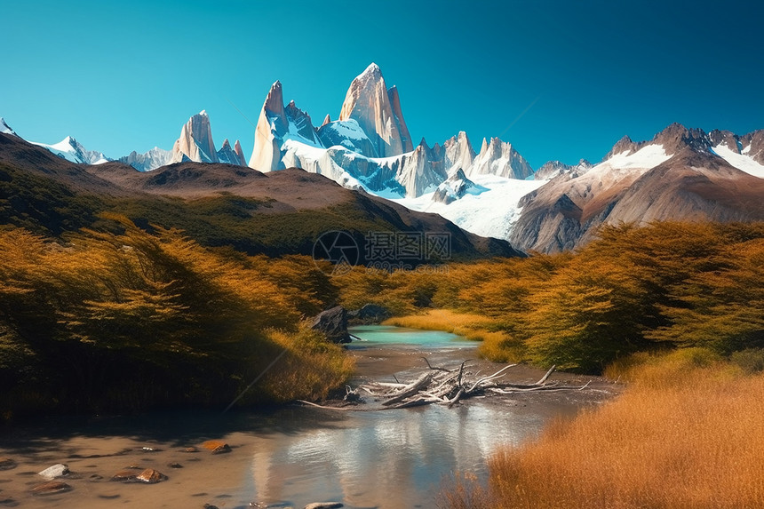 山峰风景图片