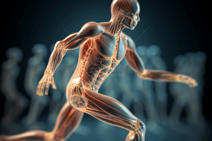 肌肉和关节的3D模型图片