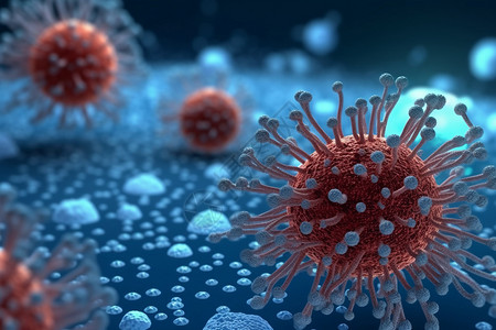 细胞和病毒背景图片