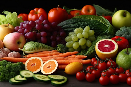 有机的蔬菜和水果图片