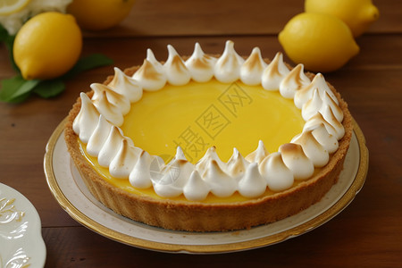 自制蛋糕自制美味的柠檬蛋糕背景