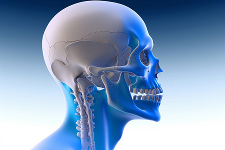 人类头骨头部和头骨解剖设计图片