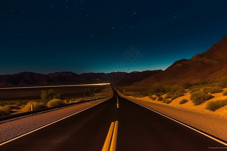 沙漠高速公路背景图片