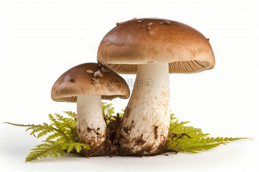 室内农场培育新鲜的蘑菇图片