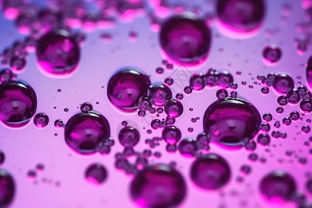纹理气泡紫色聚焦油滴设计图片