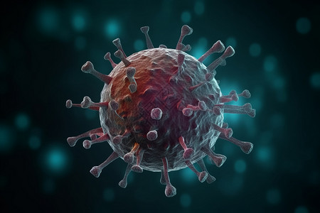 病毒细胞分子背景图片