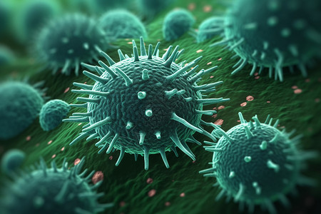 病毒细胞细菌背景图片