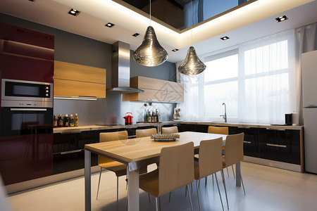 现代厨房室内设计高清图片