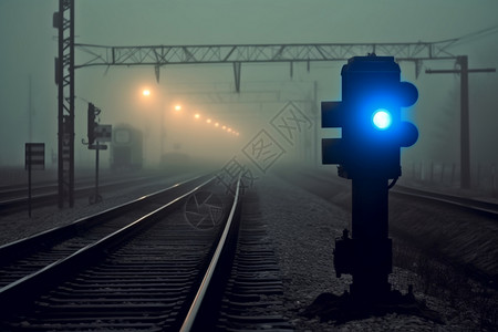 铁路信号灯背景图片