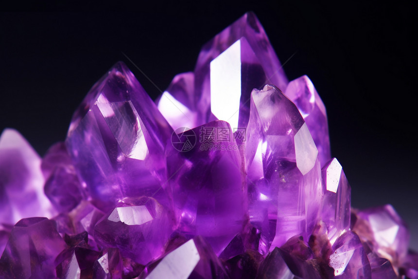 绚丽的紫水晶图片