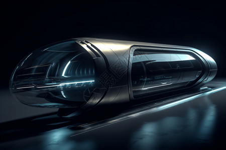 Hyperloop Car侧视图背景图片