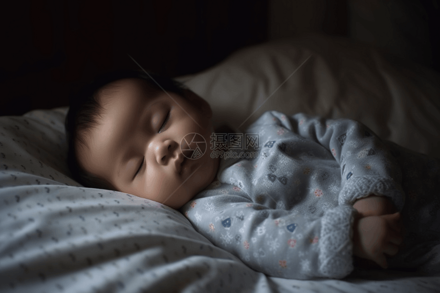 睡梦中的婴儿图片