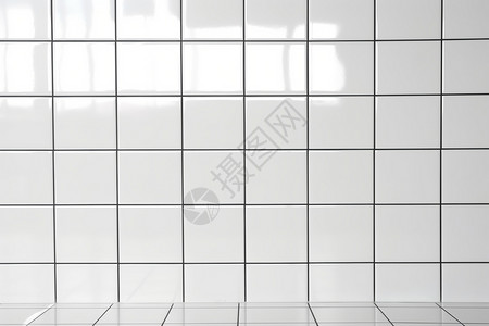 光滑瓷砖白色光滑的瓷砖墙壁设计图片