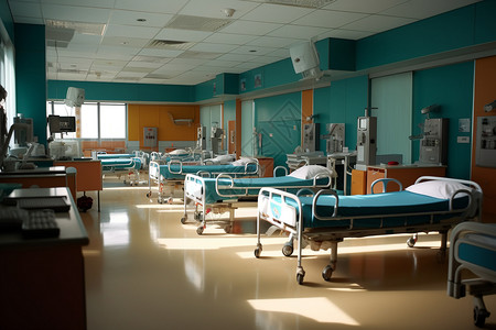 儿科医院病房设备高清图片素材