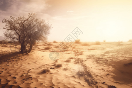 贫瘠干燥的沙漠图片