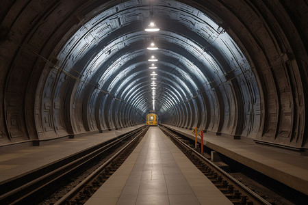 城市地下地铁隧道图片