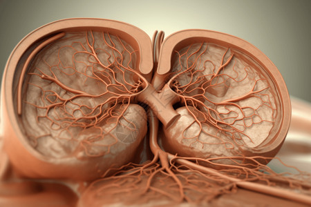肝脏的3D模型图片