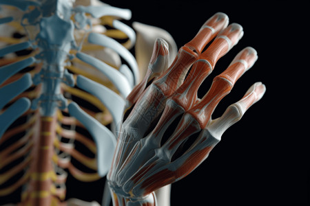 肌肉和骨骼的3D模型图片