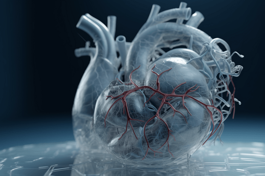 临床医学心脏血管模型图片