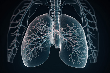 临床医学呼吸系统模型设计图片