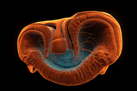肚子特写胃的3D模型设计图片