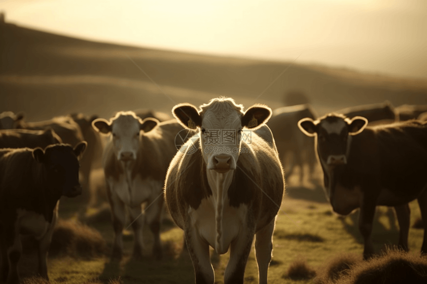 牛群畜牧场图片