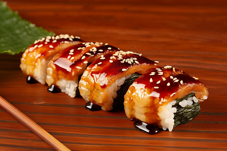 鳗鱼寿司背景图片