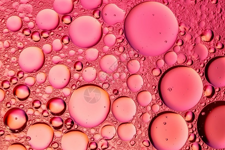梦幻粉红色气泡背景图片