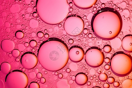 抽象粉红色气泡背景图片